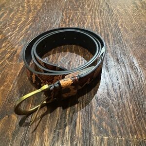 Universal Thread Brown and Black Patterned Belt